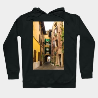 Street in Torri del Benaco, North East Italy Hoodie